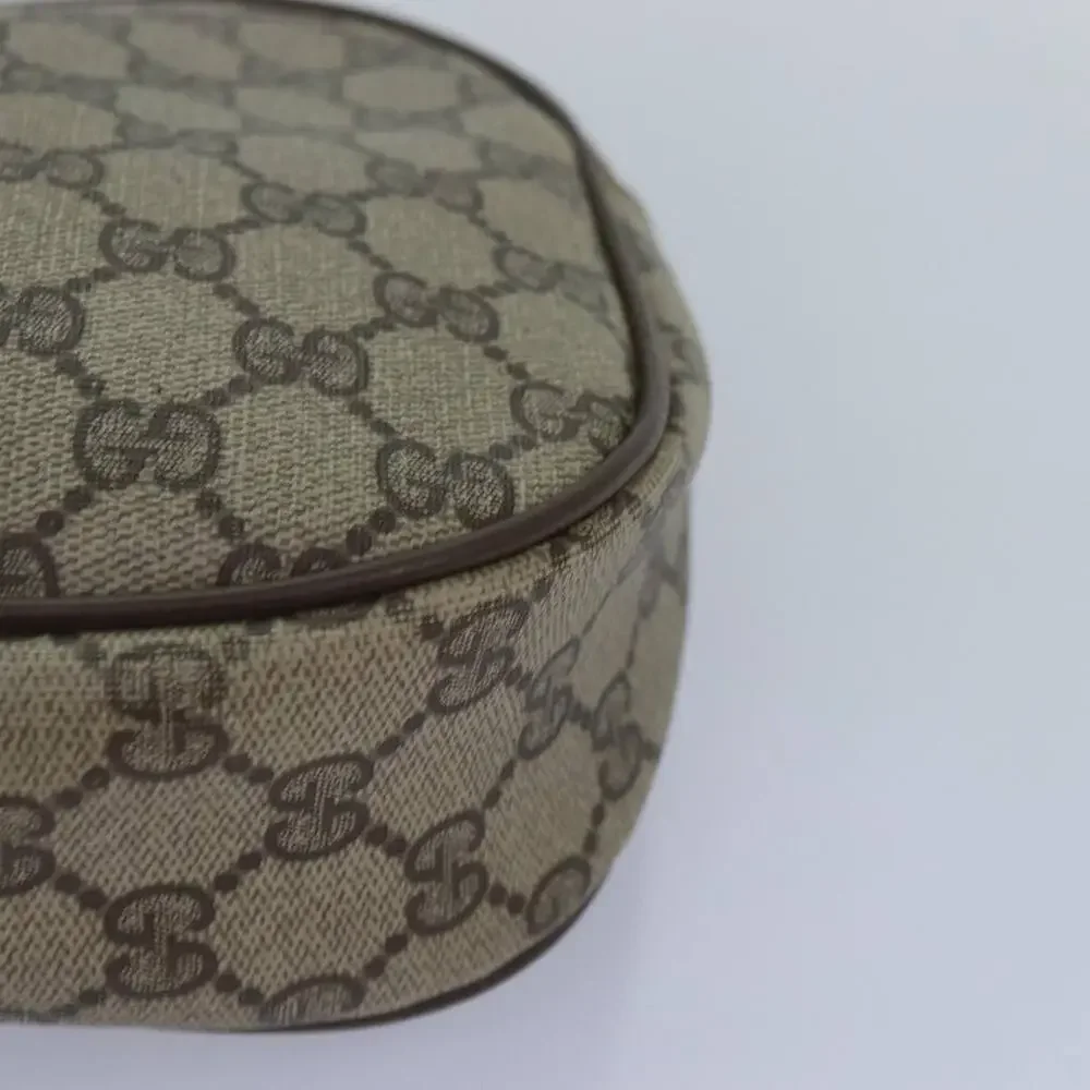 GUCCI GG Supreme Web Sherry Line Clutch Bag Pvc Beige Red 89 01 034 - Picture 11 of 16